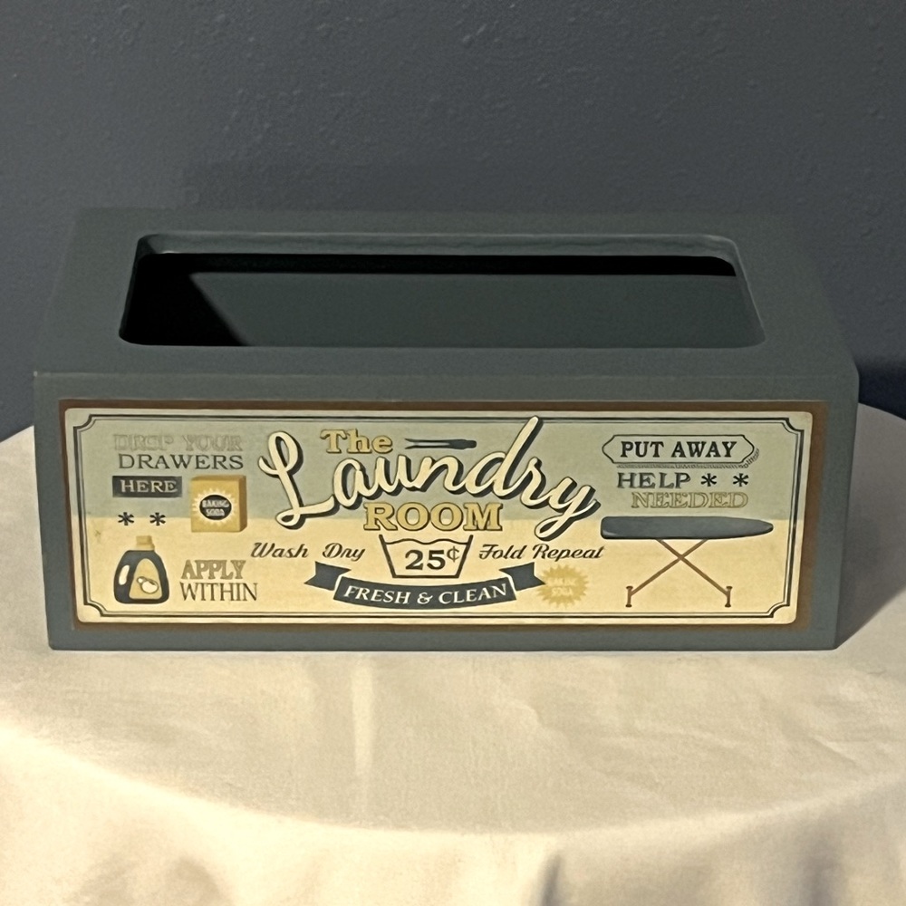 Laundry dryer sheet holder